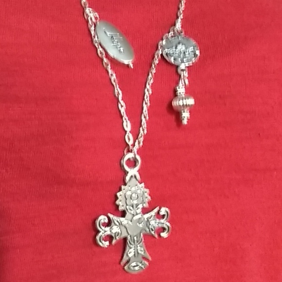 Crosses charm necklace 32" length customizable - Picture 2 of 8